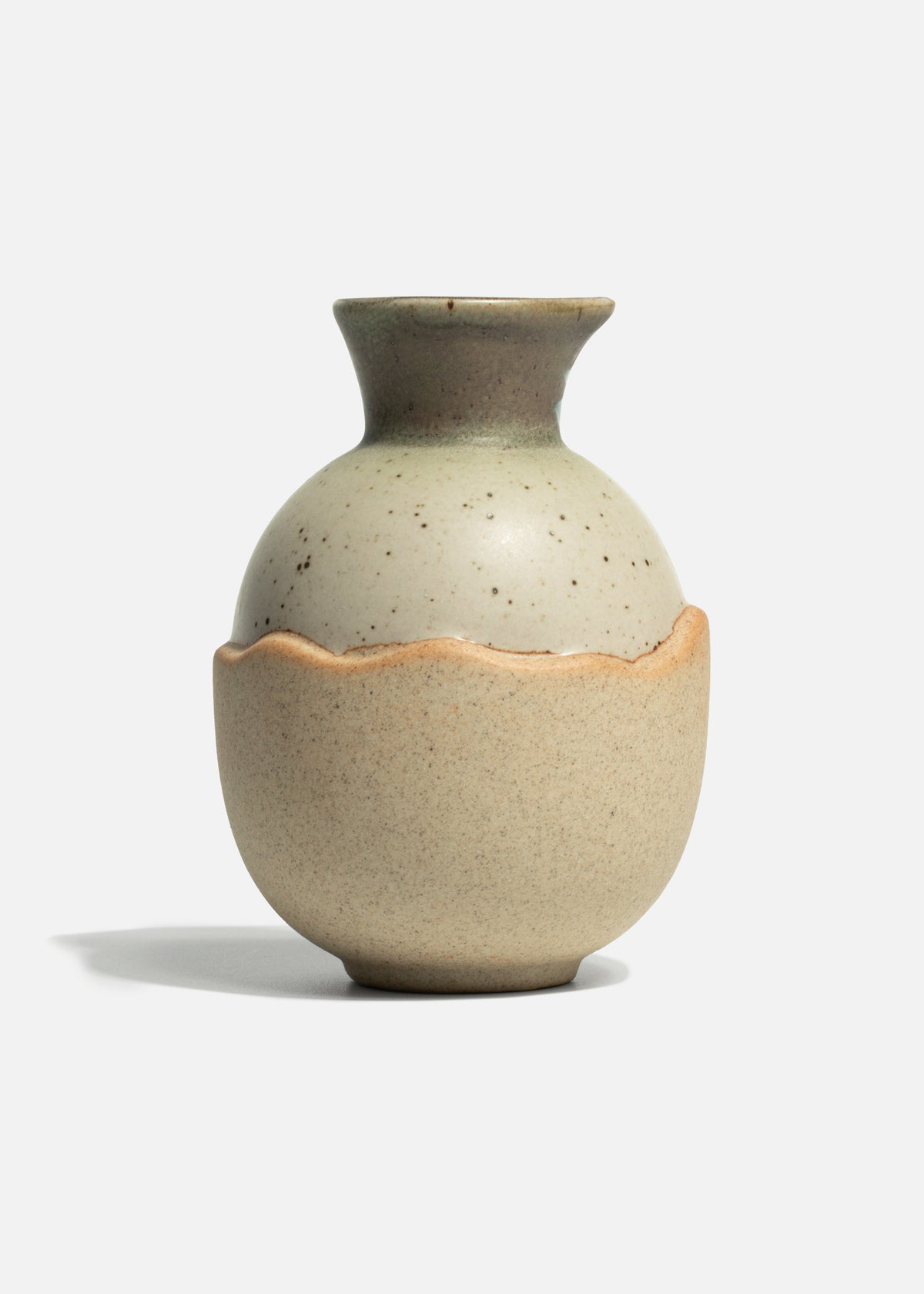 Jarra de sake de porcelana gris Shokki 370 ml — imagen de producto