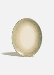 Plato ovalado de porcelana blanco Sway 31x24 cm — imagen de producto