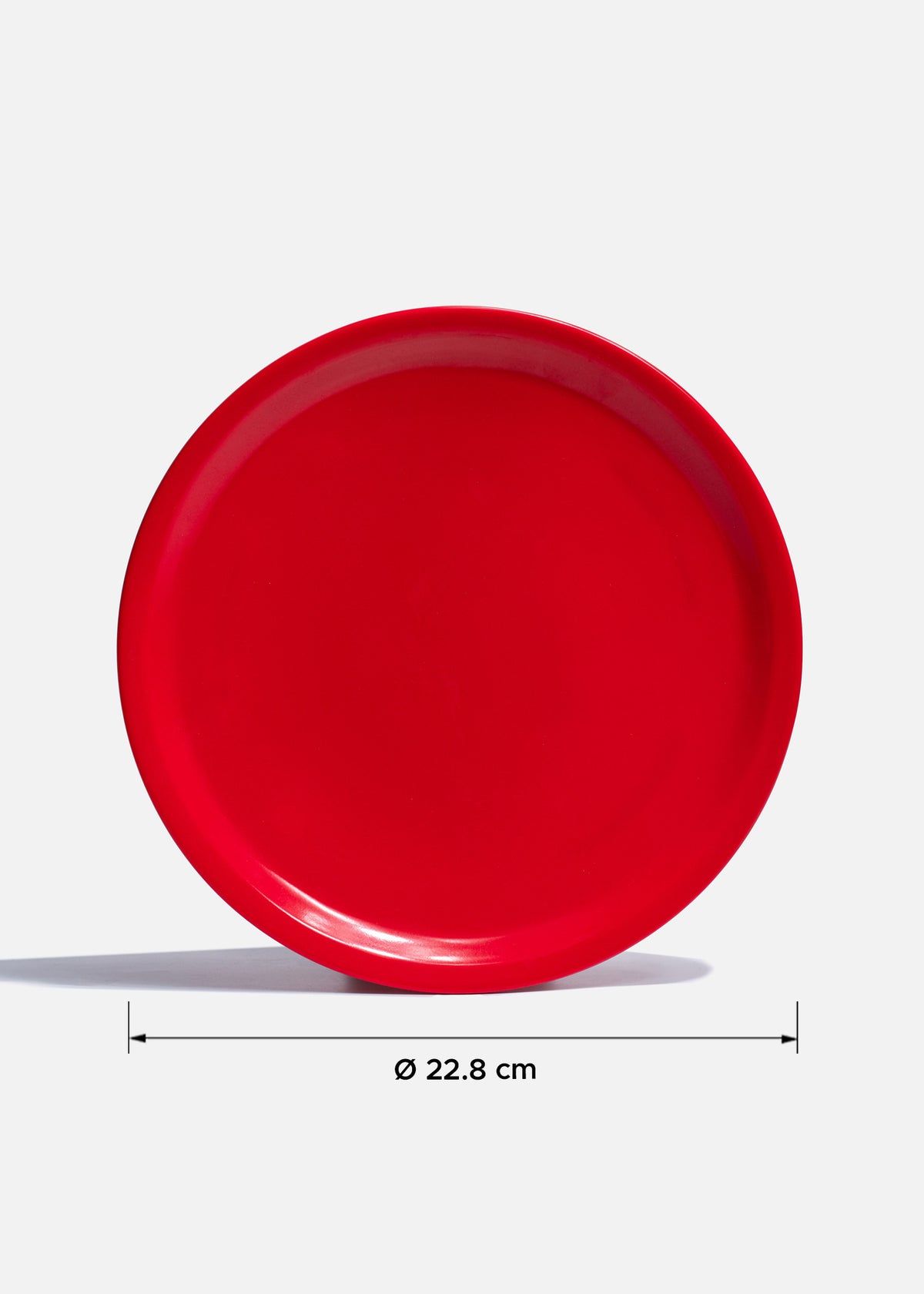 Platos trinche de melamina rojo Institucional — imagen de producto, vista 3