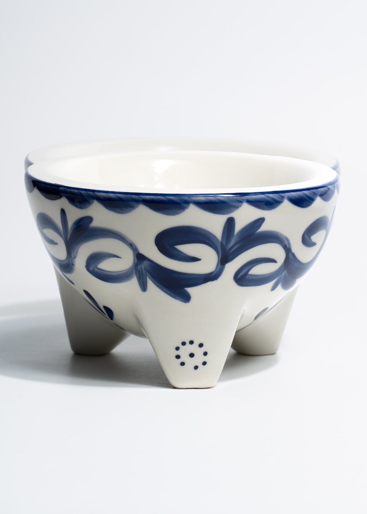 platos porcelana blanco y azul al por mayor maha