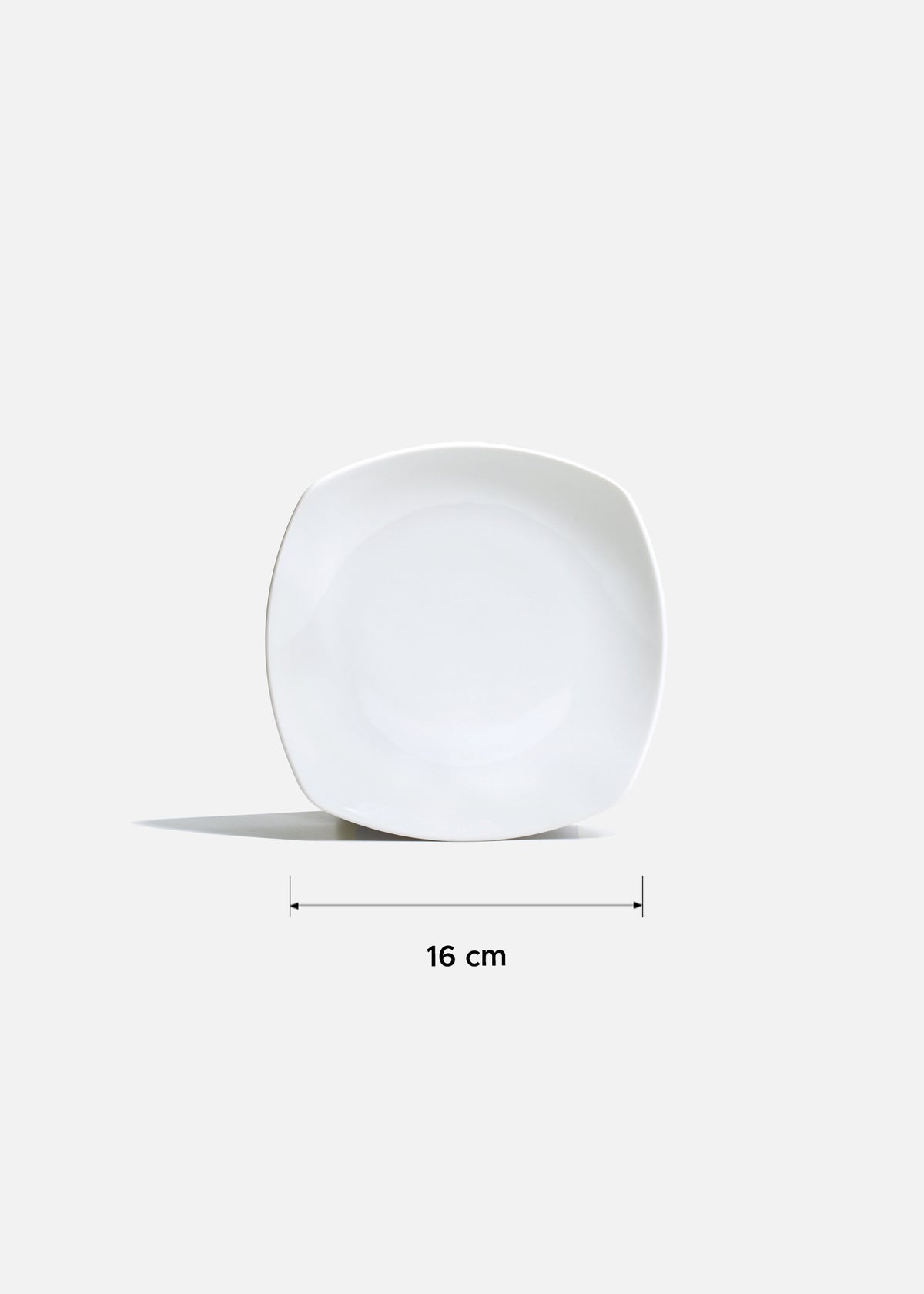 Platos trinche cuadrados de porcelana blanco Elegance — imagen de producto, vista 8