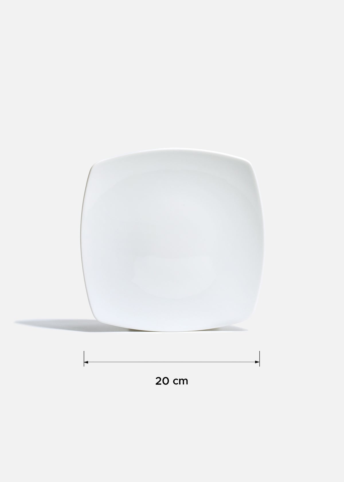 Platos trinche cuadrados de porcelana blanco Elegance — imagen de producto, vista 6