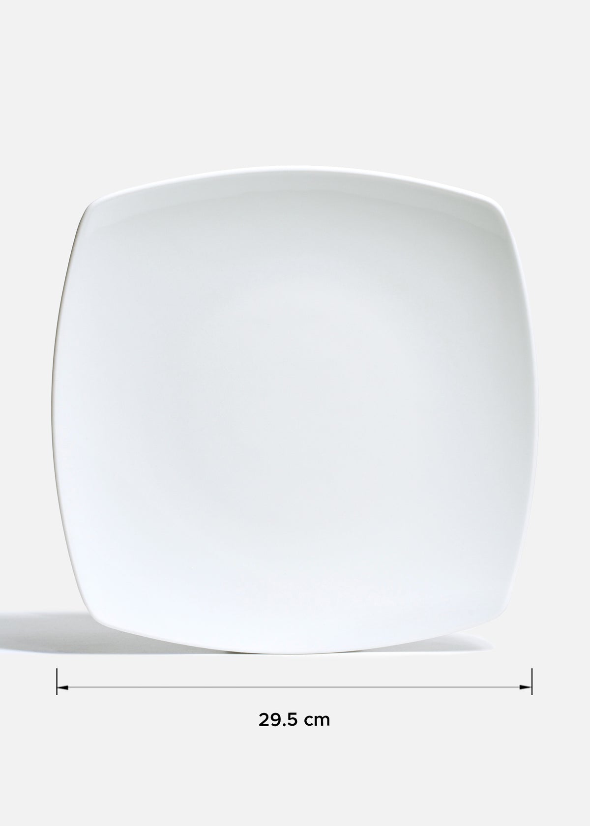 Platos trinche cuadrados de porcelana blanco Elegance — imagen de producto, vista 2