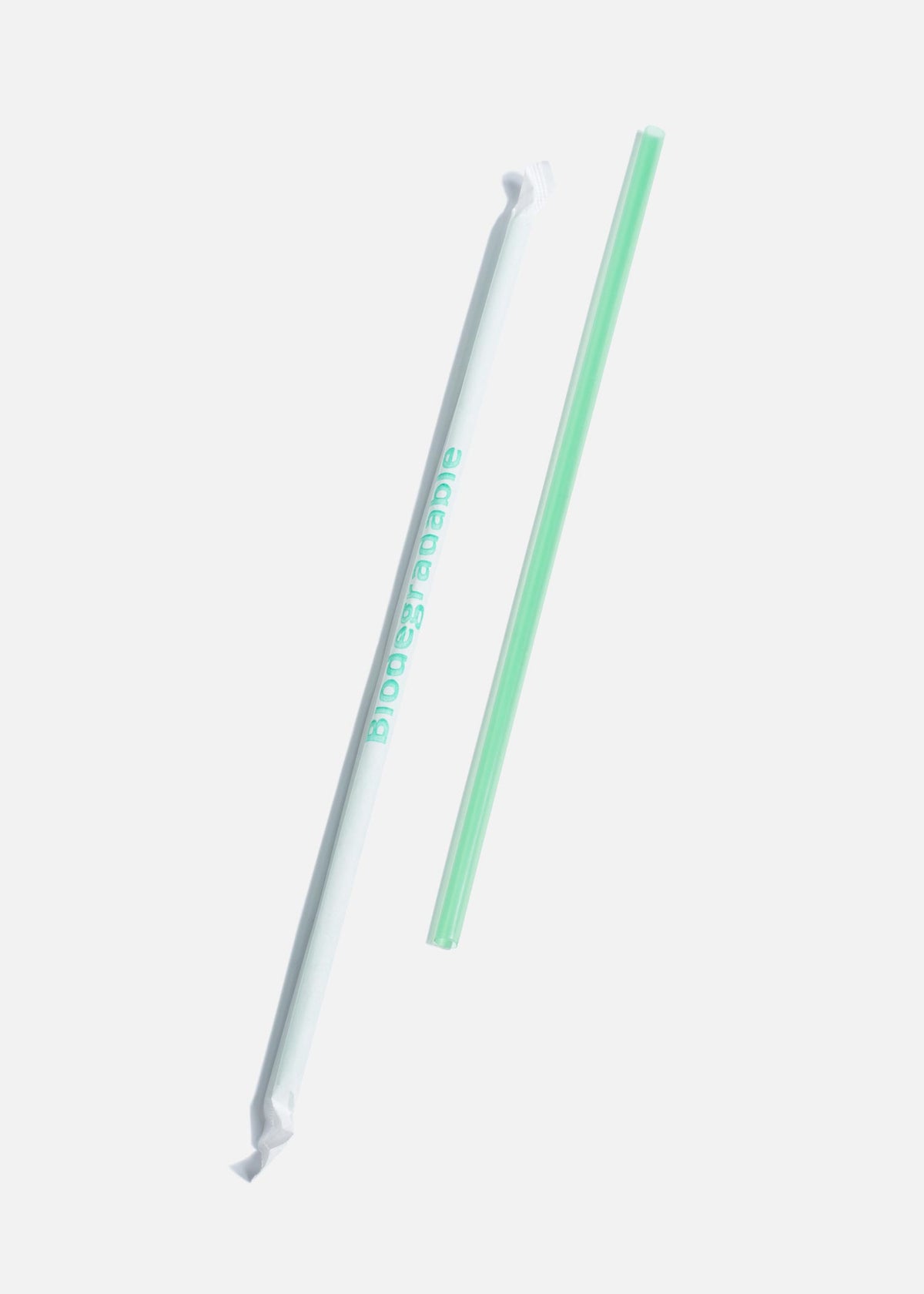 Popotes biodegradables de maíz verdes 26 cm — imagen de producto