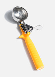 Porcionador reforzado 20 de acero inoxidable mango amarillo 1 5/8 oz 7/32 tazas — imagen de producto
