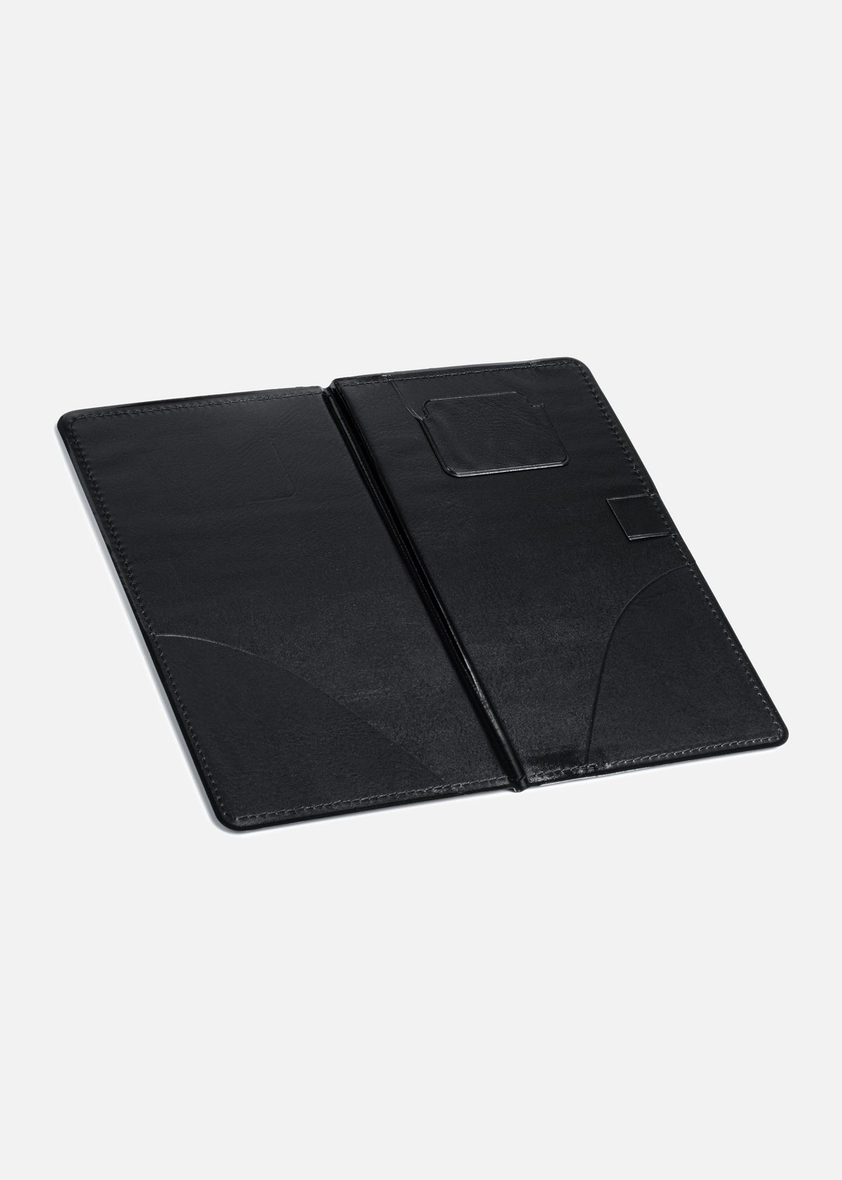 Porta cuentas sintético negro 23.5x12.5 cm — imagen de producto