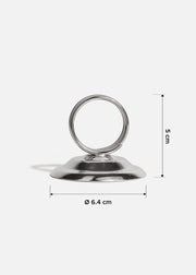 Porta menú de acero inoxidable plata premium Ø 6.4 cm — imagen de producto