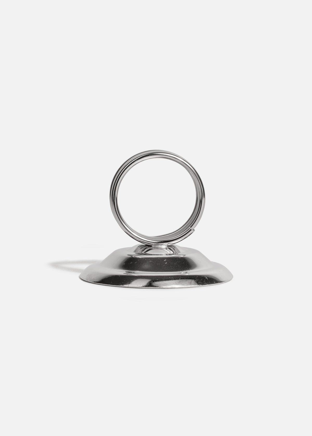 Porta menú de acero inoxidable plata premium Ø 6.4 cm — imagen de producto