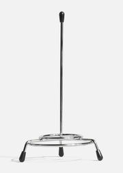 Porta notas de acero inoxidable cromado plata 15.2x7.5  cm — imagen de producto