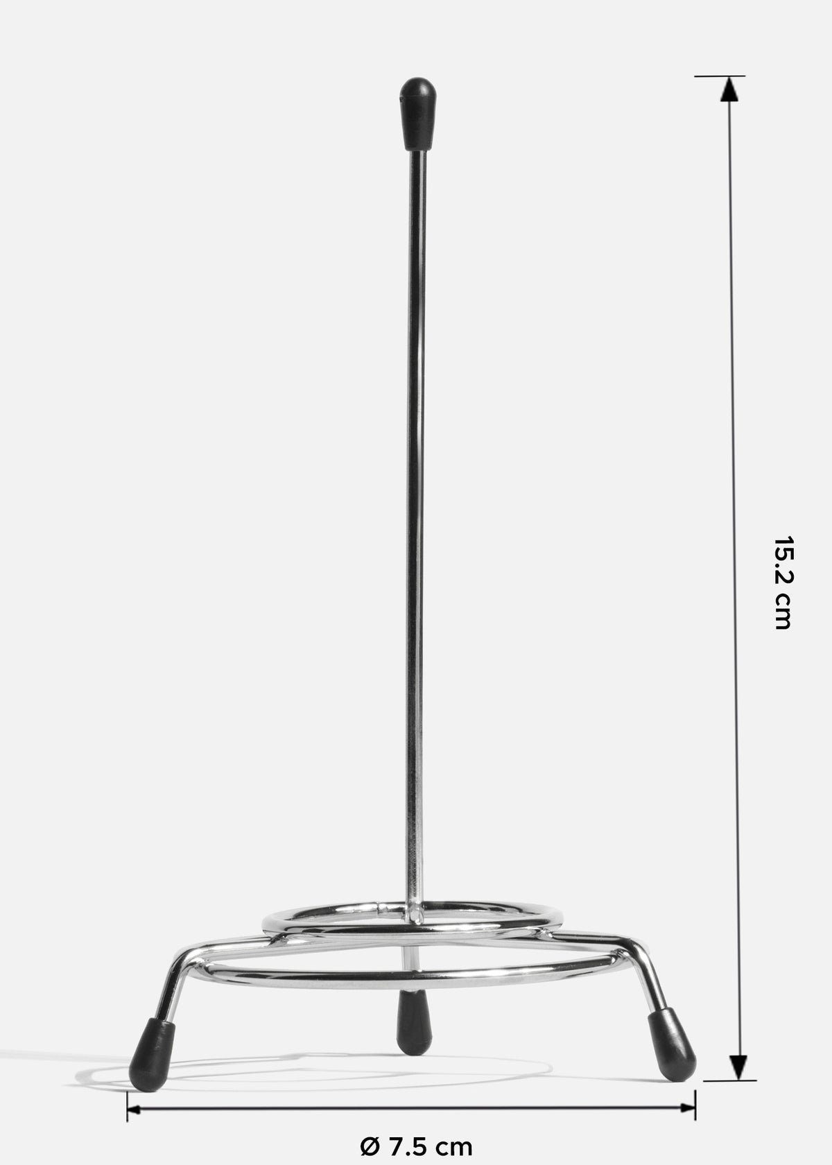 Porta notas de acero inoxidable cromado plata 15.2x7.5  cm — imagen de producto