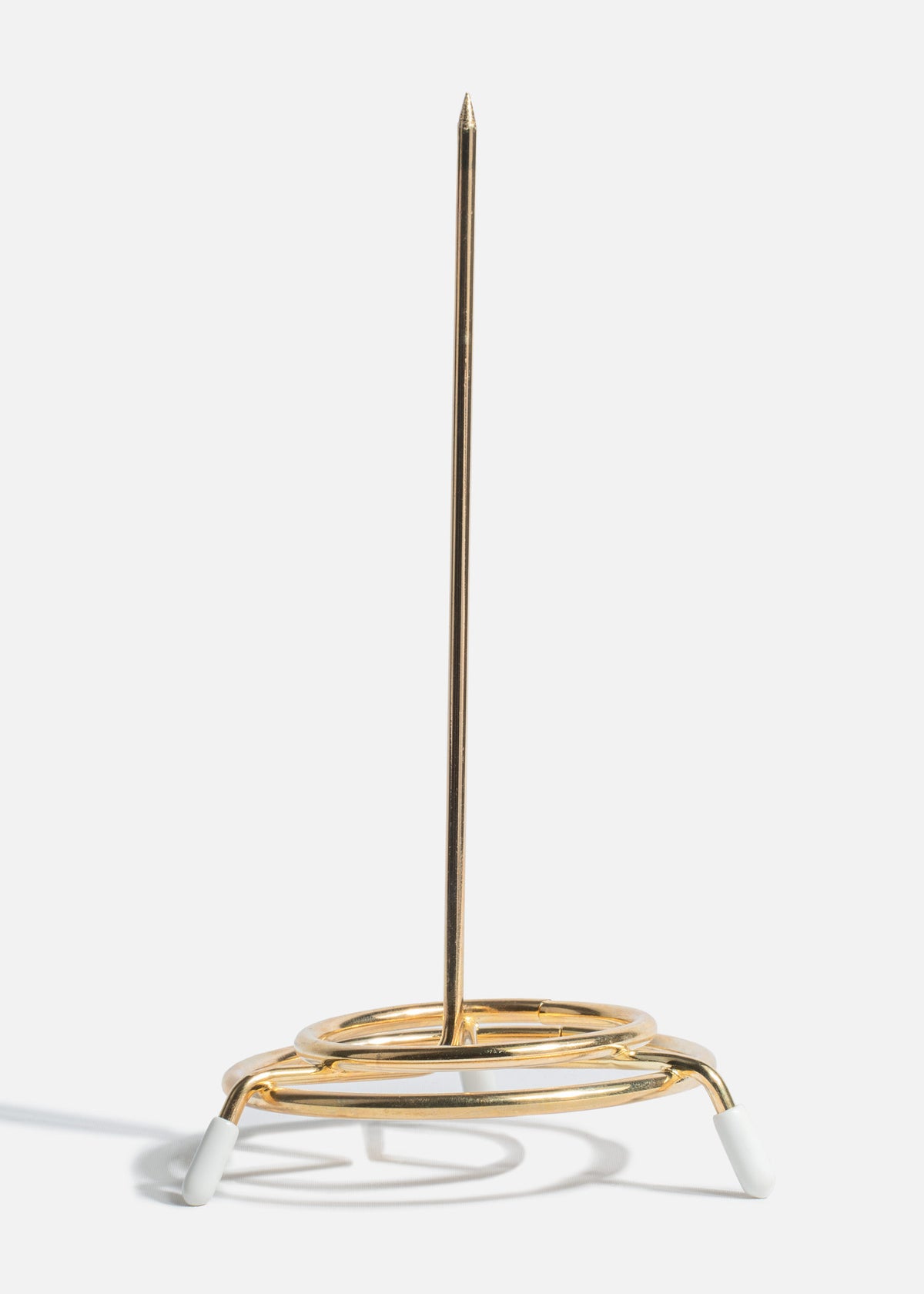 Porta notas de acero al carbón dorado y blanco 16.5 cm — imagen de producto