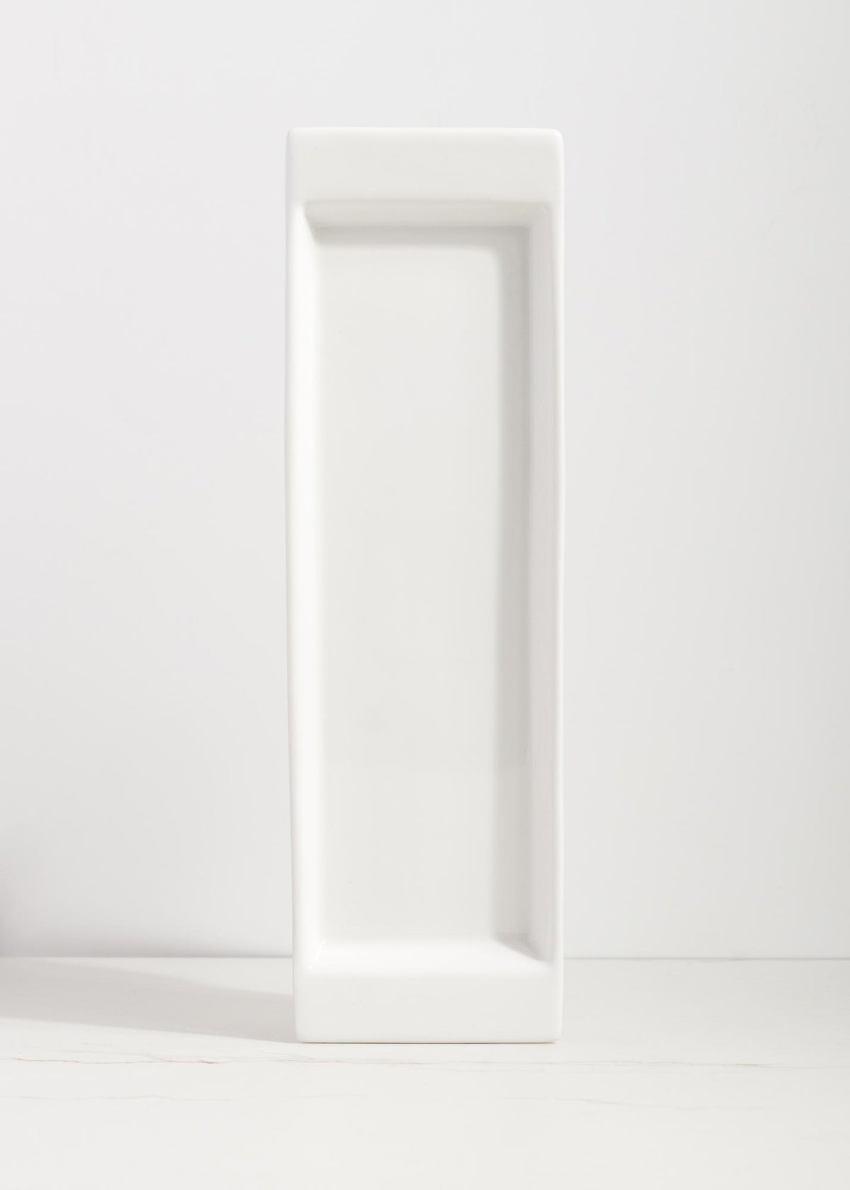 Salsera cuadrada de porcelana blanca Jou — imagen de producto, vista 9