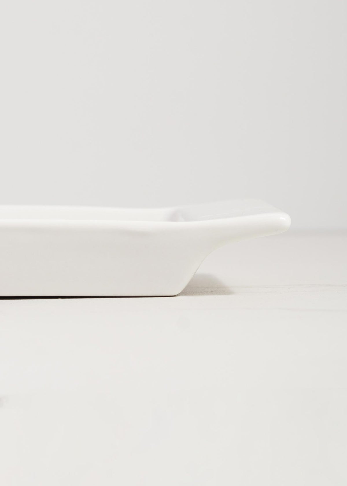 Salsera cuadrada de porcelana blanca Jou — imagen de producto, vista 10