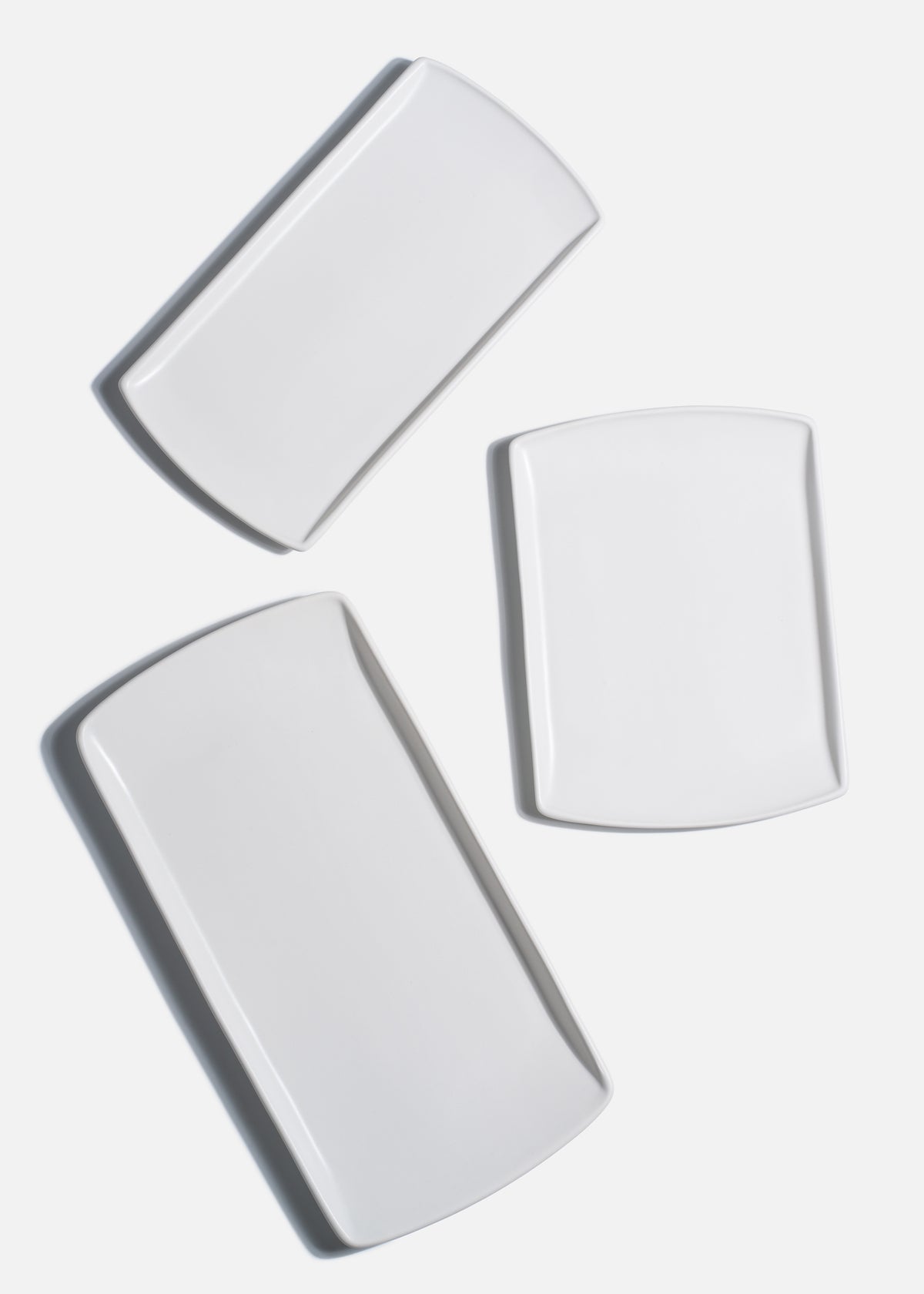 Charola de porcelana blanca Luca — imagen de producto, vista 1