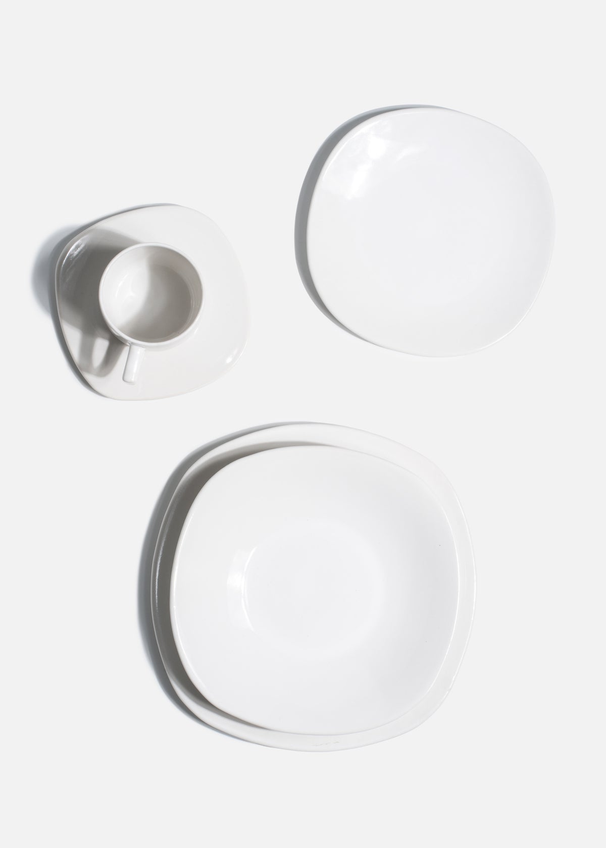 Platos trinche de cerámica blanco Artic — imagen de producto, vista 1