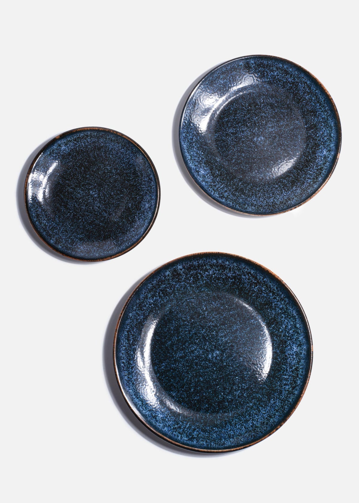 Platos trinche de cerámica azul Regina Cosmos — imagen de producto
