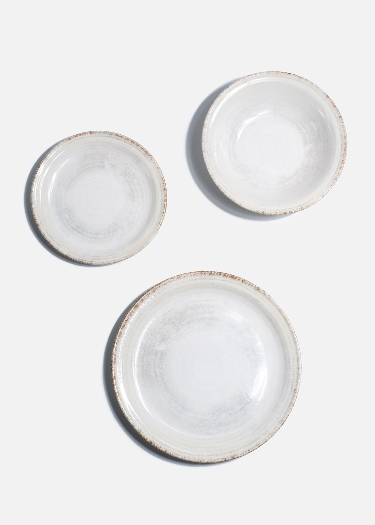 Platos trinche de cerámica blanco Super Nova — imagen de producto