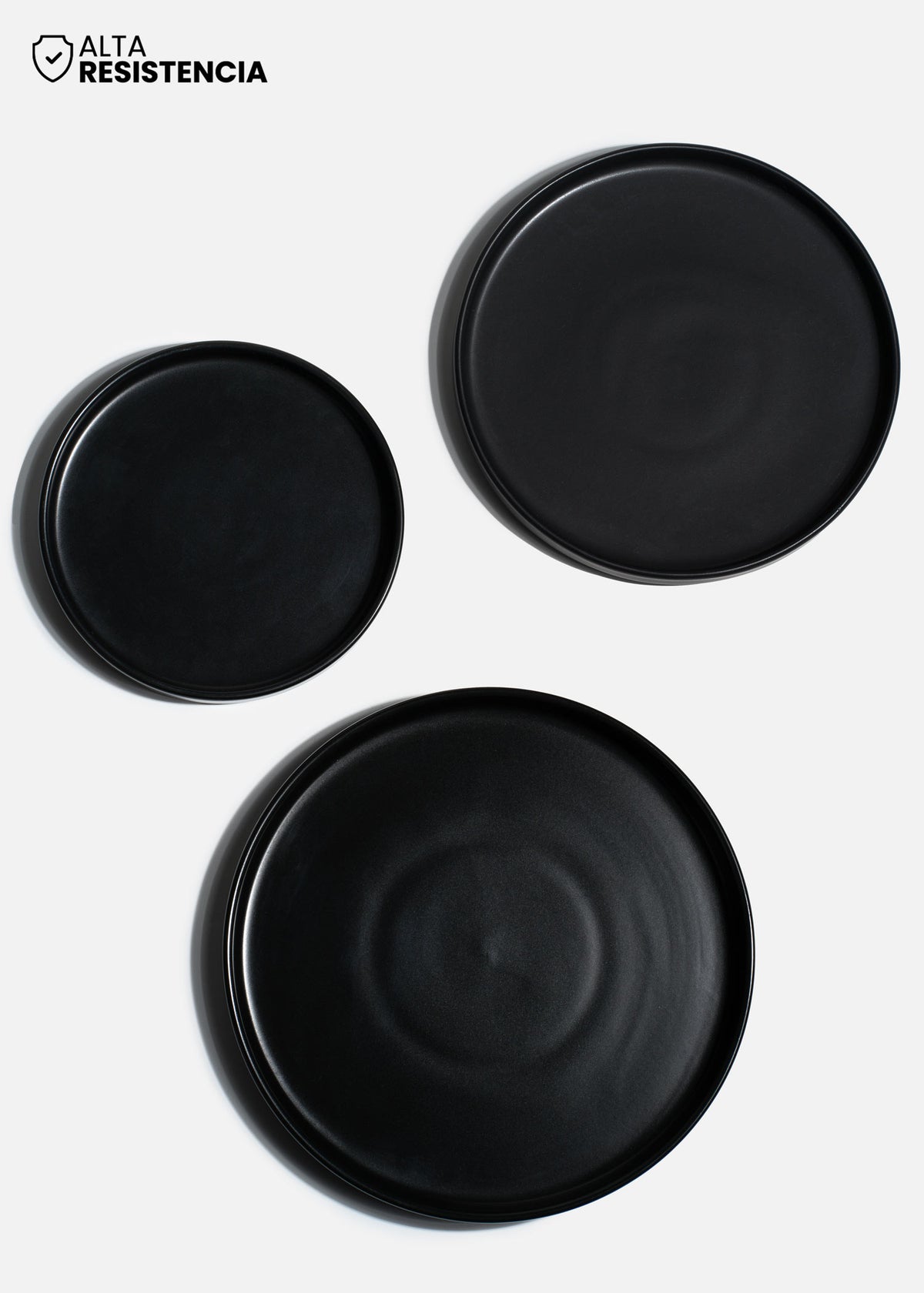 Platos de porcelana negro Rock Stone — imagen de producto, vista 1