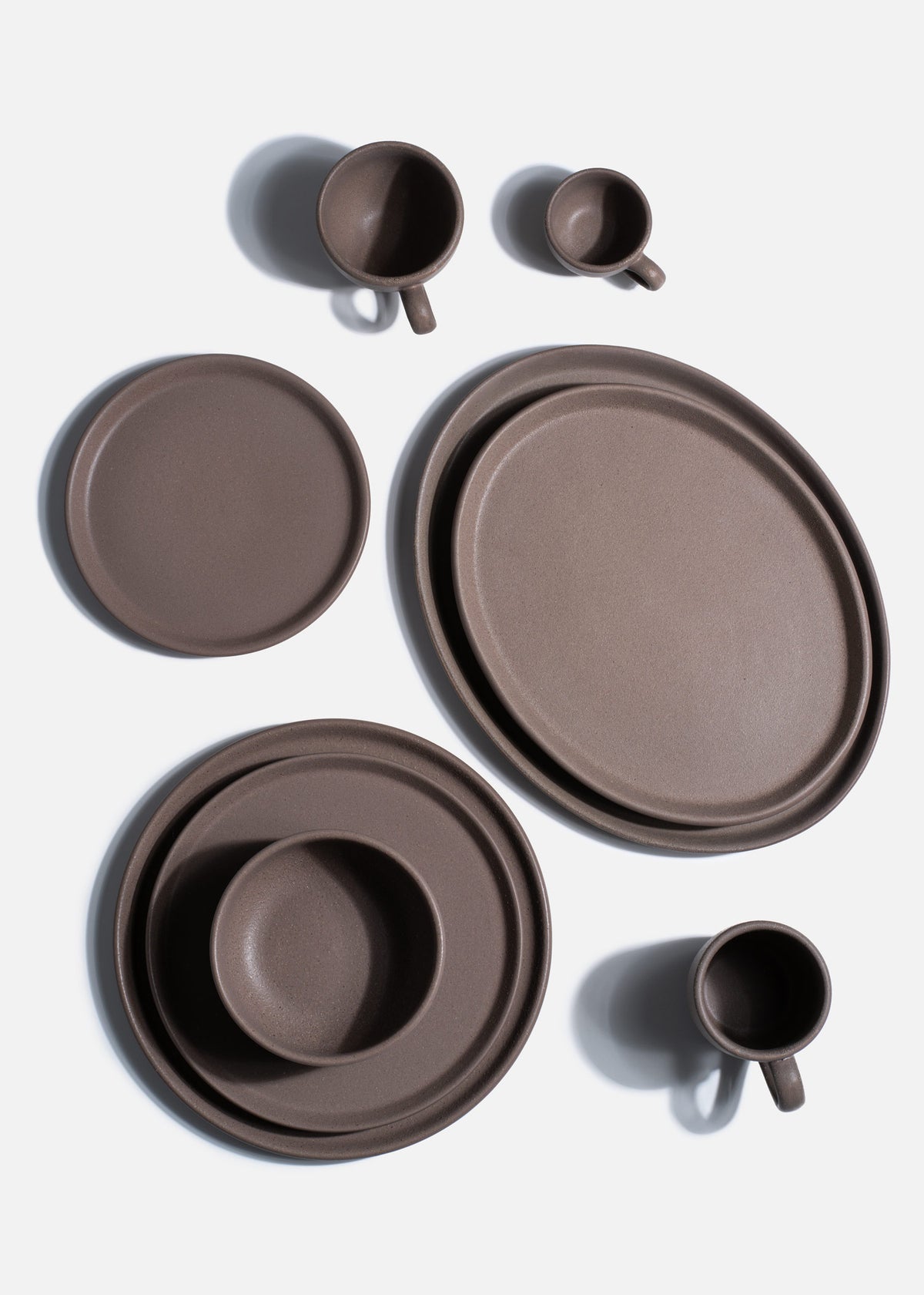 Platos trinche de porcelana café Organic — imagen de producto, vista 1