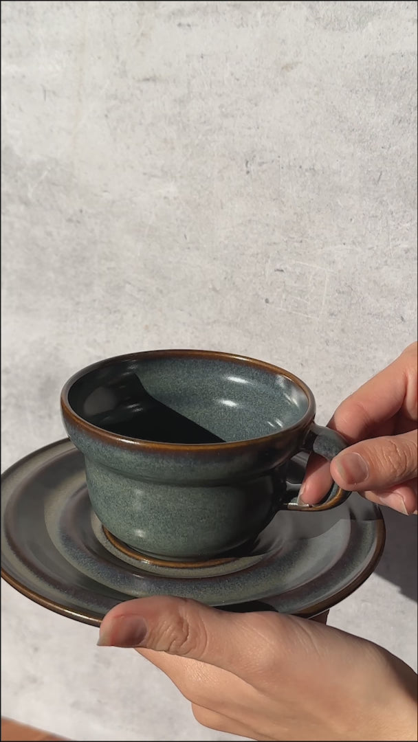 video detalles taza para café maha