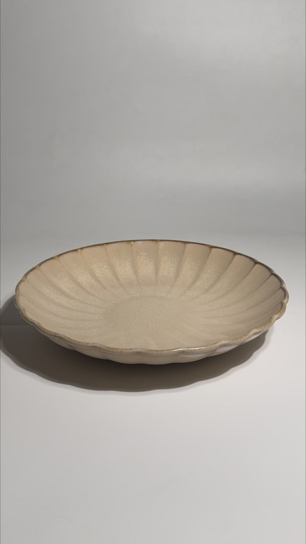 Video del plato hondo de porcelana beige East Sand 1 L