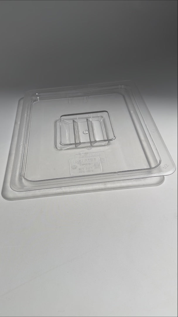Cargar vídeo: Inserto medio de policarbonato trasparente NSF profundidad 2.3", 4", 6" y 8" — video de producto