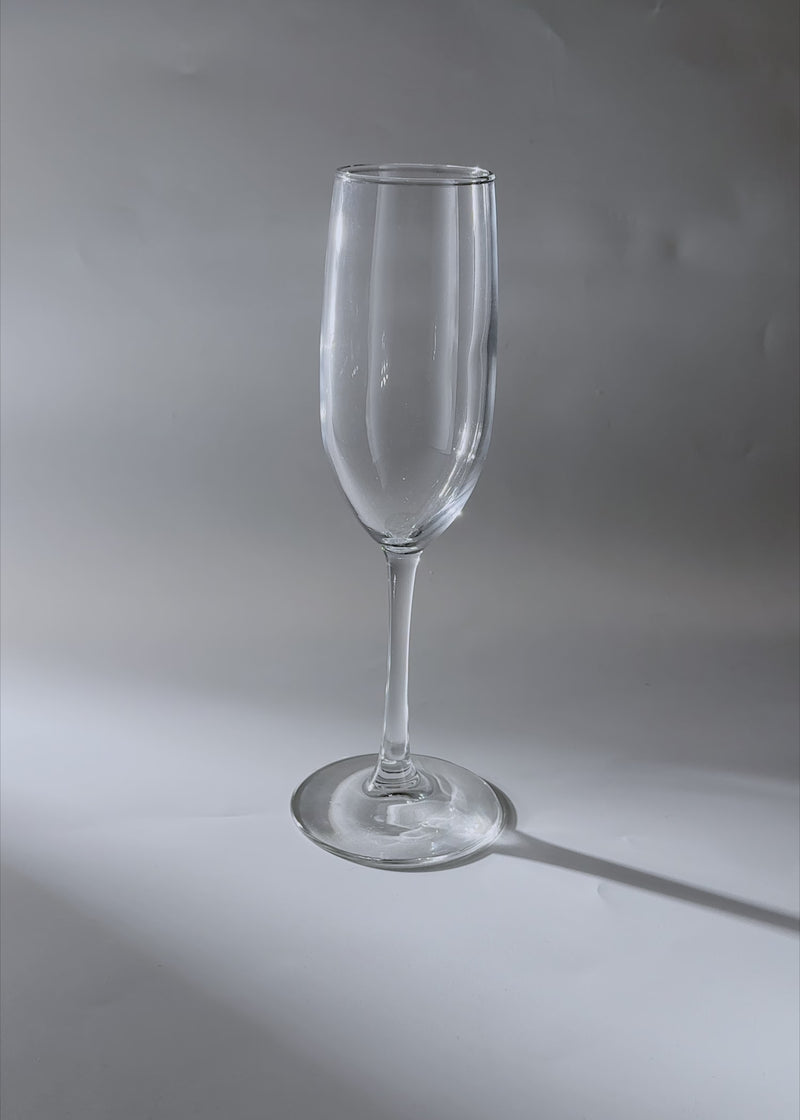 Copa flauta de cristal transparente de 237 ml