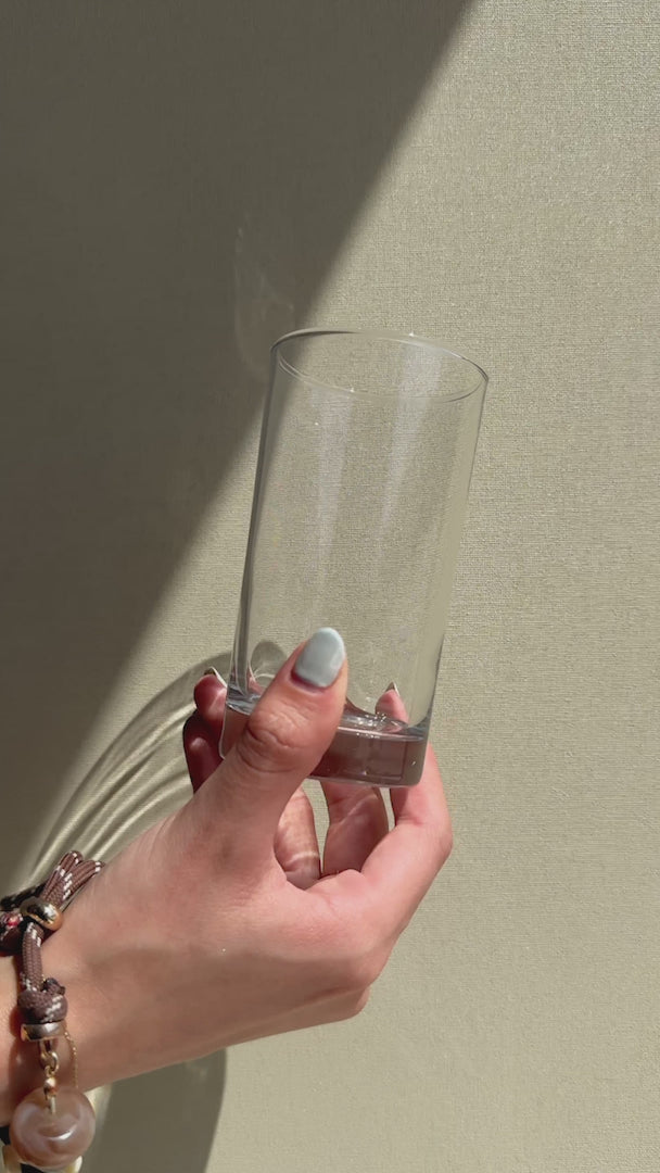 Cargar vídeo: Vaso para jugo de cristal transparente fondo grueso ideal para restaurante, cafetería y bebidas 230 ml — video de producto
