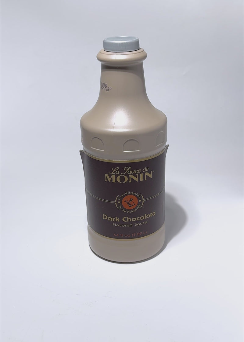 Salsa gourmet de chocolate oscuro Monin 1.89 L