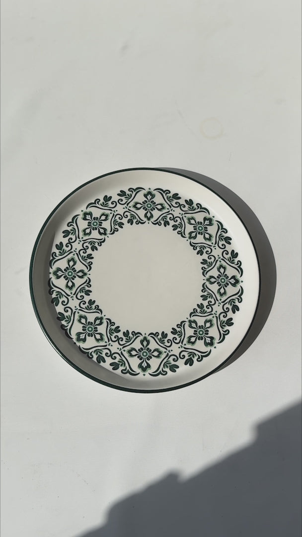 Video del plato de cerámica Talavera Verde Ø 27 cm