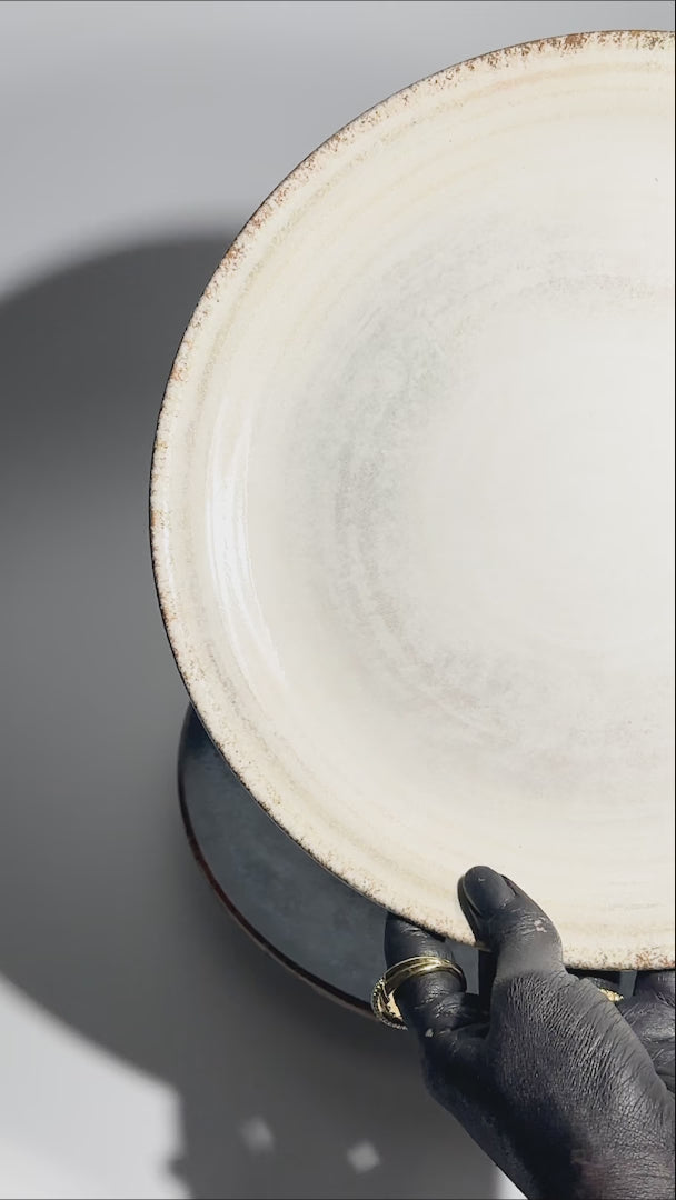 video detalles plato ceramica super nova maha