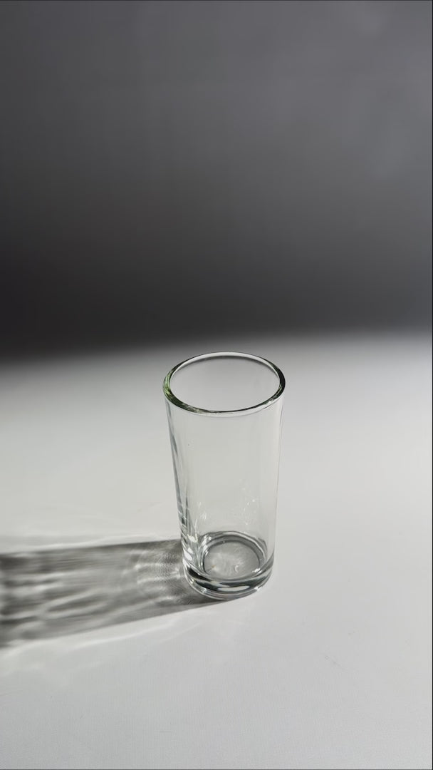 video detalles vaso de vidrio maha