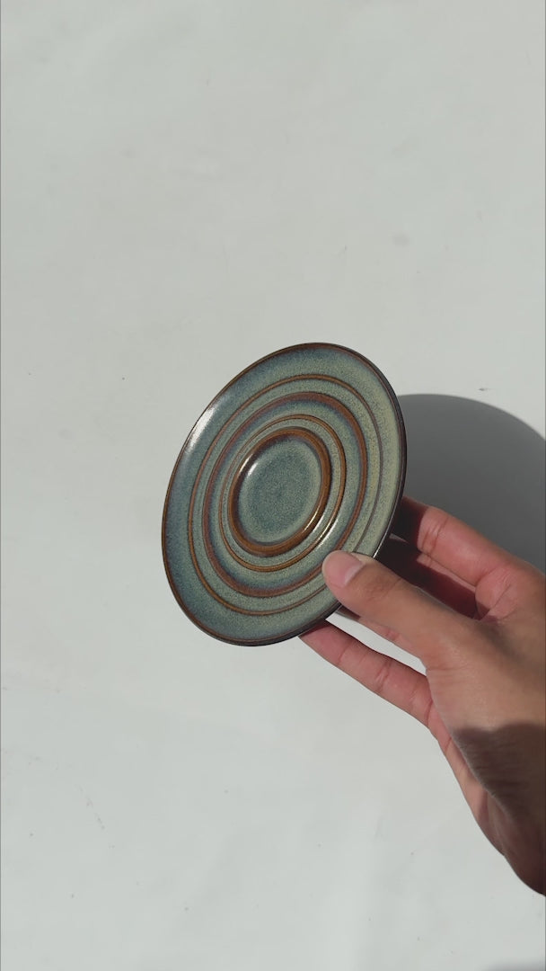 Video del plato para taza de porcelana azul petróleo Glorie Kaff Ø 12 cm