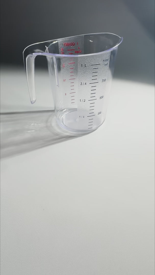 video detalles jarra medidora transparente maha