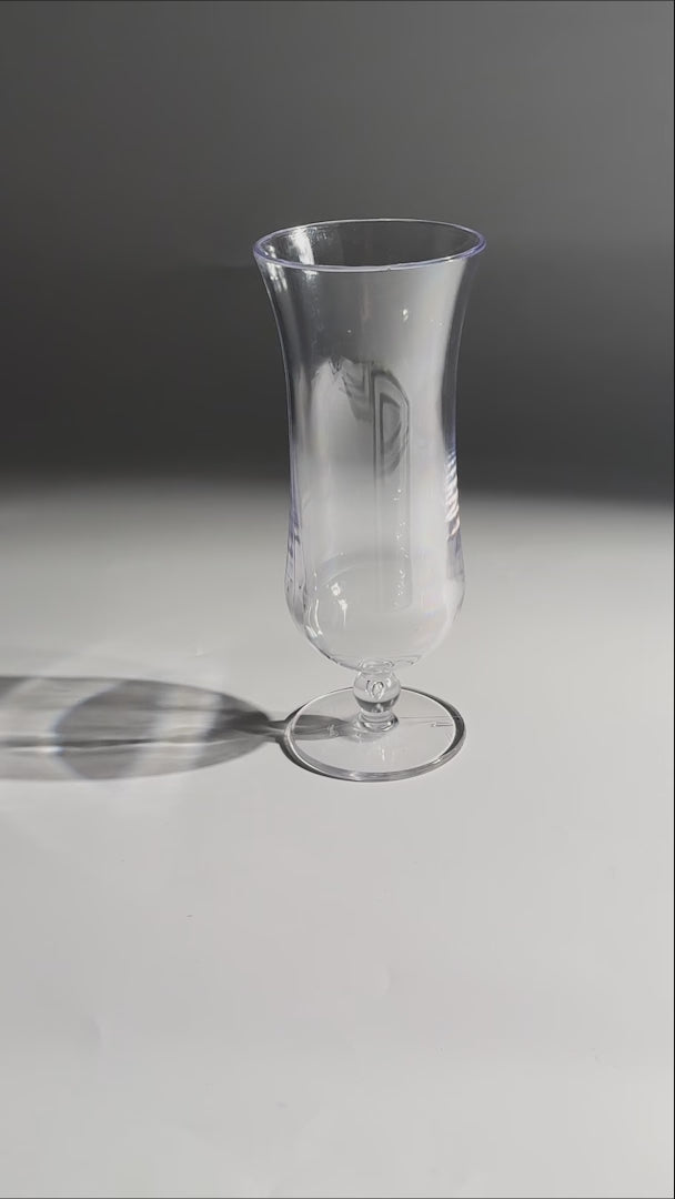 Vaso de plástico (policarbonato) transparente Huracán 350 ml — video de producto