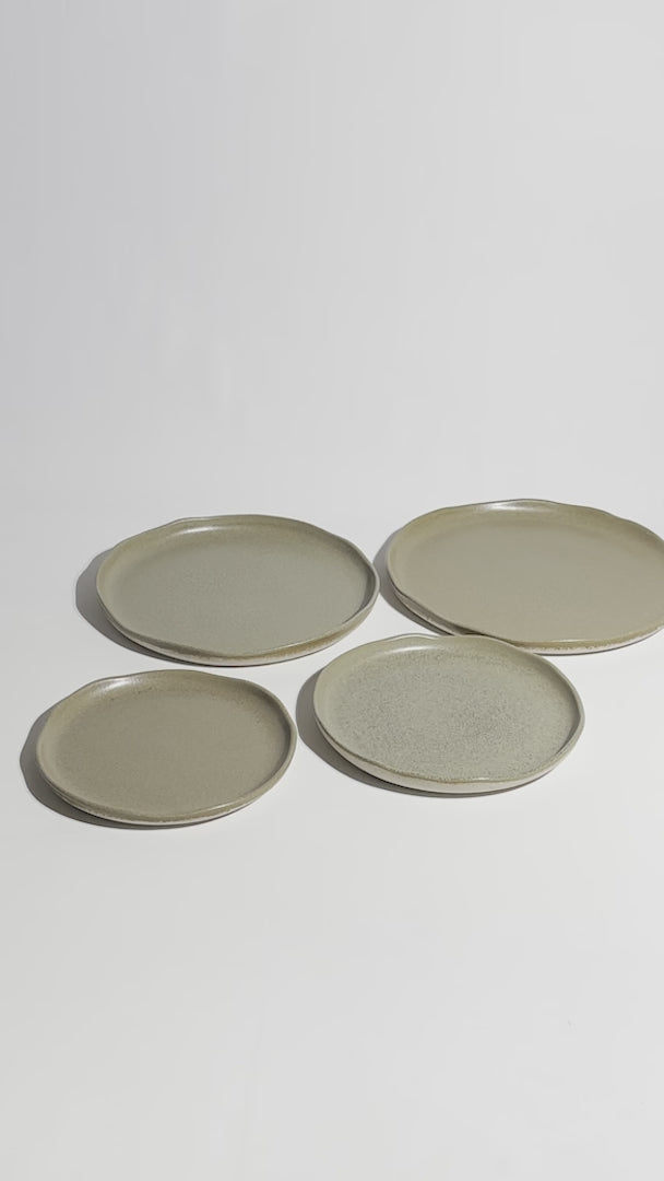 Platos trinche de porcelana verde Cresta Adelfa — video de producto