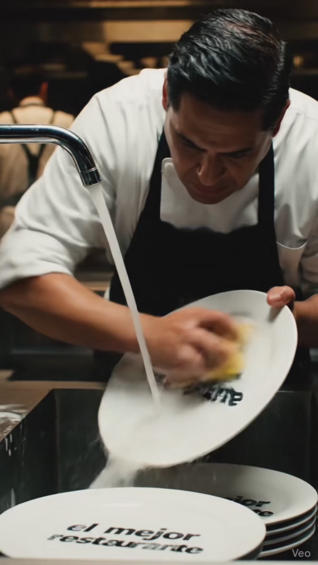 Cargar vídeo: Platos de porcelana blanco Glacial + personalizado con logo doble — video de producto