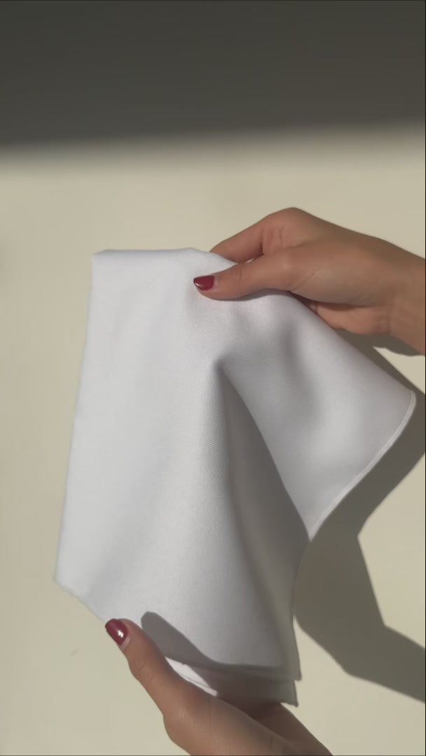 video detalles servilletas de tela maha