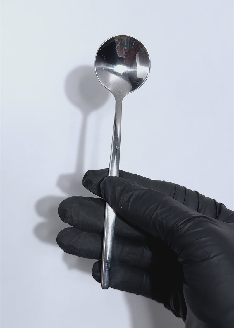 Cuchara para postre de acero inoxidable plata Atenas 13.5 cm — video de producto