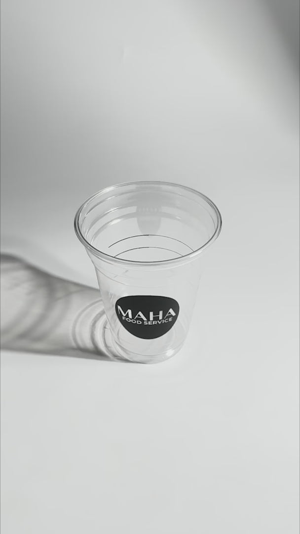 Vasos de plástico /pet  para bebidas frías Frosty Fresh personalizables 20, 16, 12 y 9 oz. Premium — video de producto