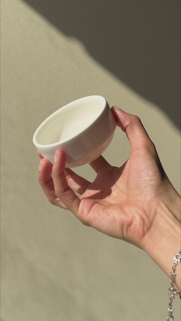 Tazón apilable profesional de porcelana vitrificada blanco premium muy resistente Banquet 120 ml - Ø 8.3 cm — video de producto