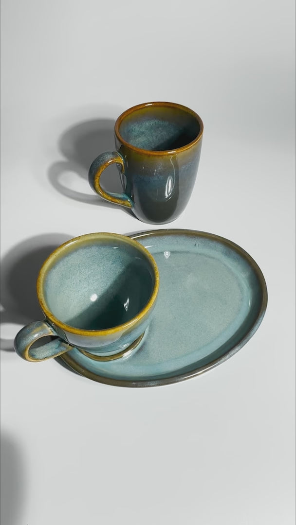 video detalles taza de cafe maha