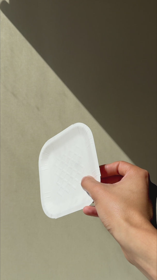 video detalles plato desechable maha