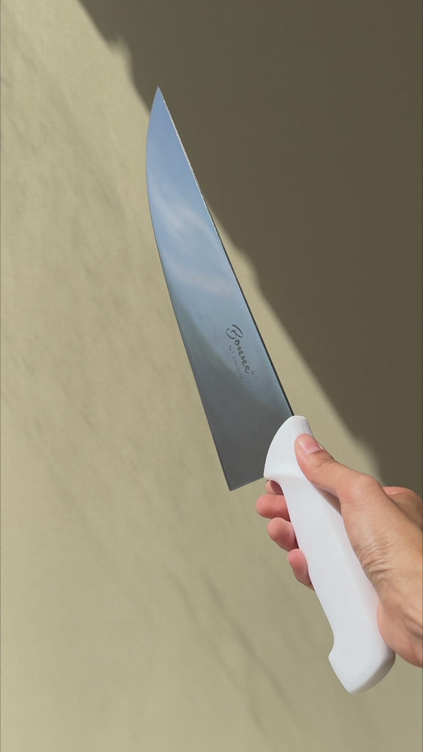 video detalles cuchillo para carniceria maha