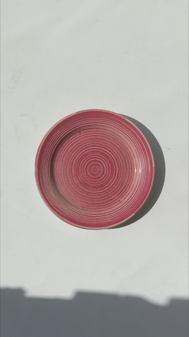 Video del plato para pastel de cerámica rosa México Lindo Ø 20 cm