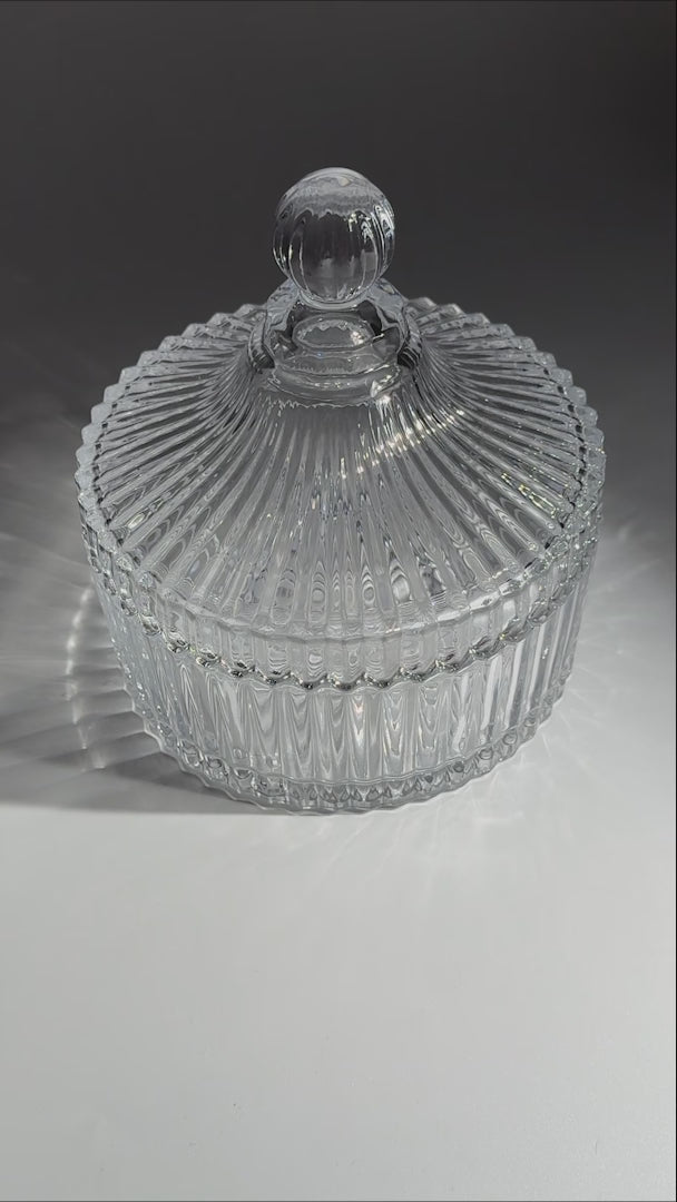 video detalles tarro de cristal maha