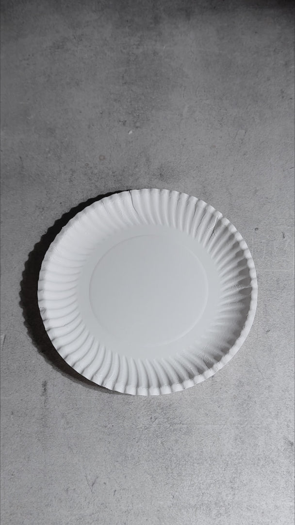 video detalles plato desechable maha