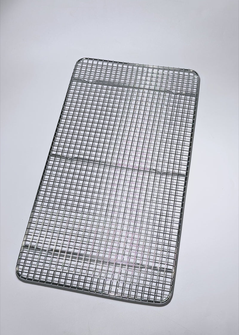 Parrilla para inserto entero de alambre plata 46x25.5 cm