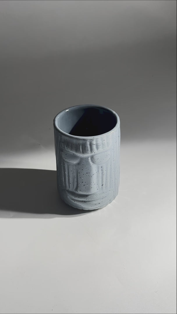 video detalles vaso de ceramica maha