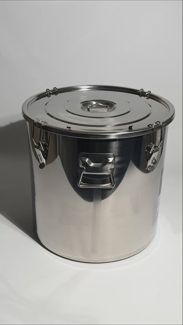 video detalles olla de acero inoxidable maha